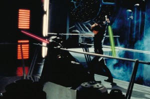 Luke Skywalker Fighting Darth Vader