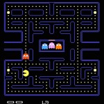 The beginning of a Pac Man game