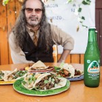 Mike Sutter and tacos from Tacos Guerrero's
