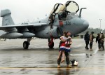 Girl reunites with her Air Force father