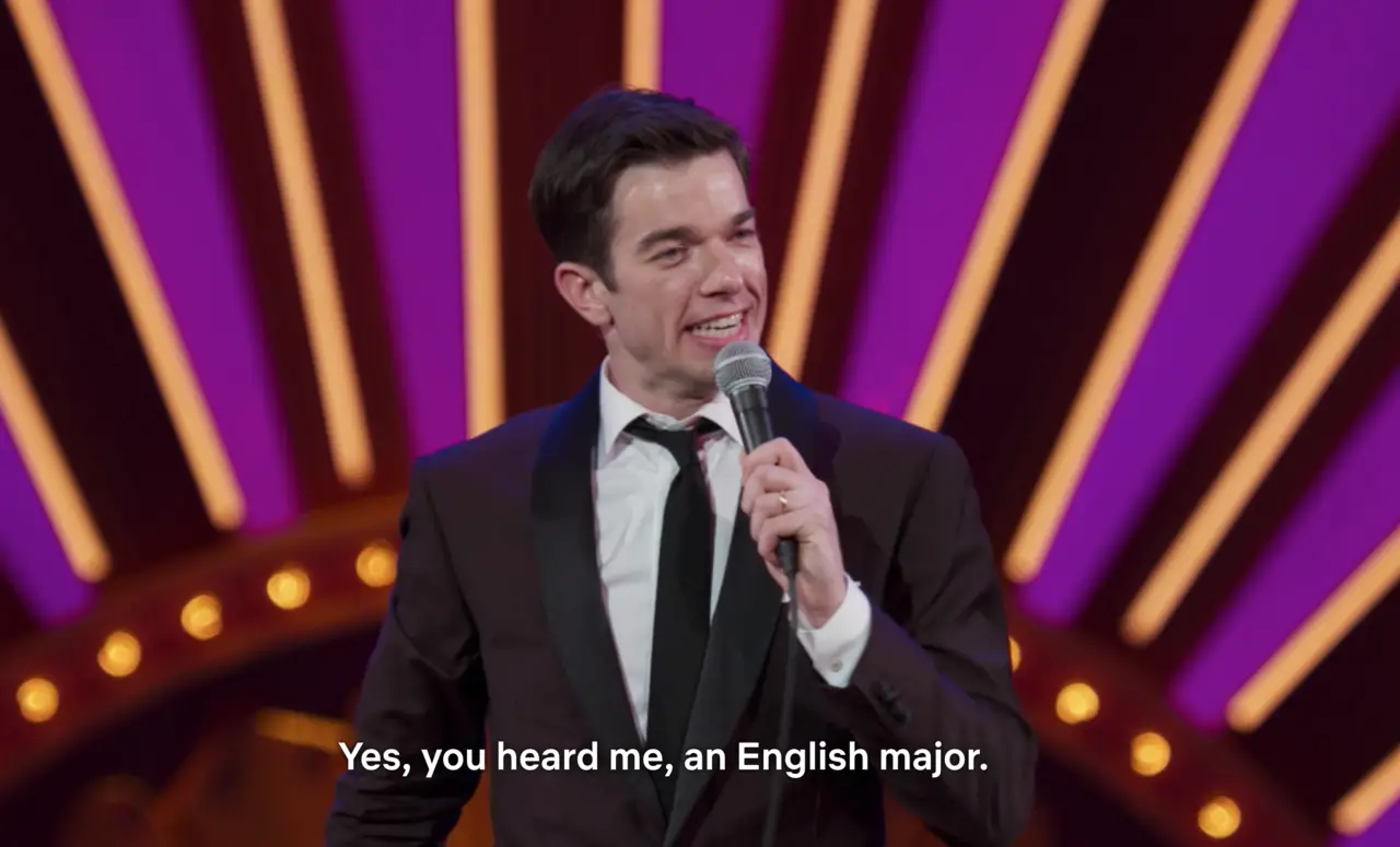 John Mulaney English Major Quote John Mulaney English Major - Study Breaks