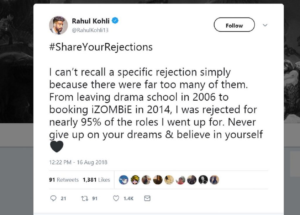 #shareyourrejection