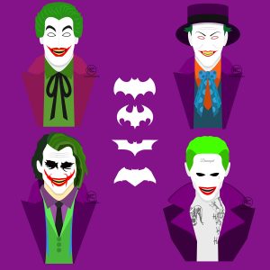 The Joker could be more famous than Batman himself. (Image via Behance)