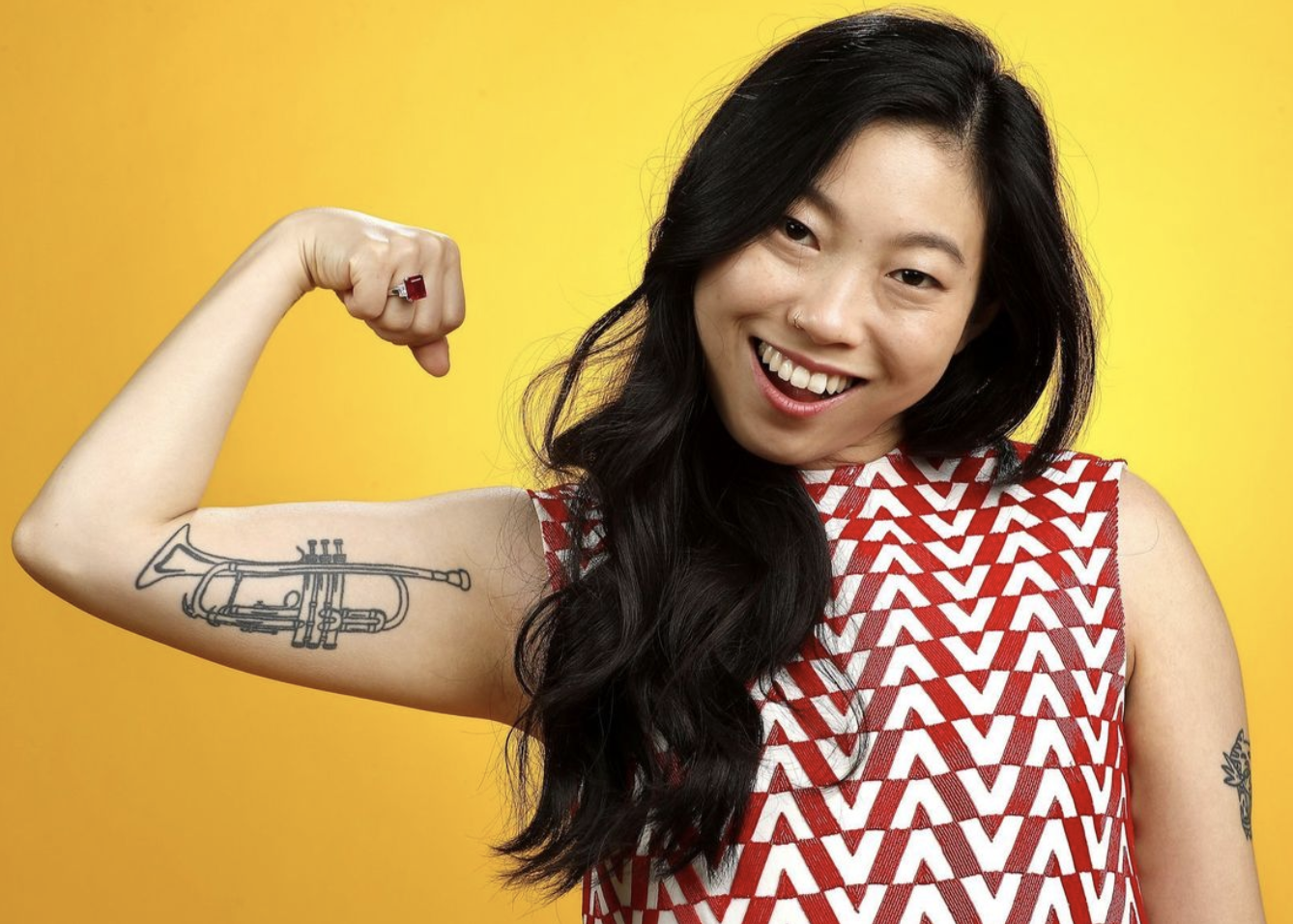 Awkwafina's Trumpet Tattoo Entertainment Talk Gaga Daily