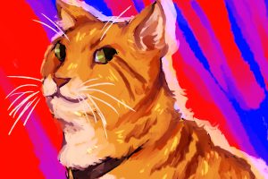 Don't sleep on Captain Marvel's cat - she's more dangerous than you think. (Illustration via Erik Ojo, Northeastern University)