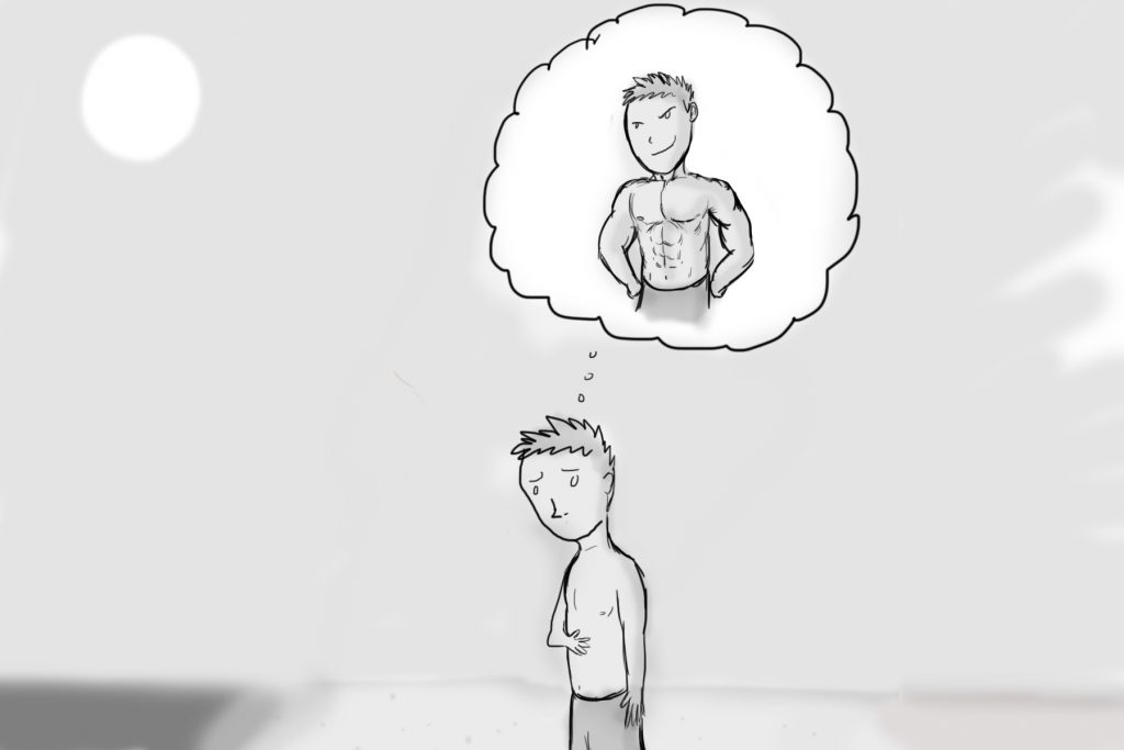 Body positivity stems from the mind. (Illustration via Jaila Desper, University of Maryland)