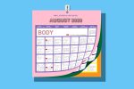 Illustration by Diana Egan of a blogilates calendar
