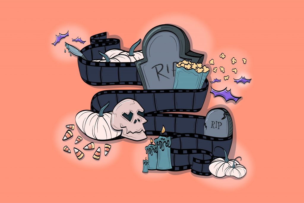 Halloween Movies Cover Illustrated by Natasha McDonald