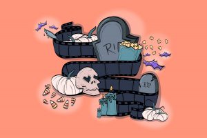 Halloween Movies Cover Illustrated by Natasha McDonald
