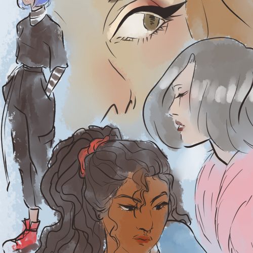Illustration by Amanda Morgan for article on fashion