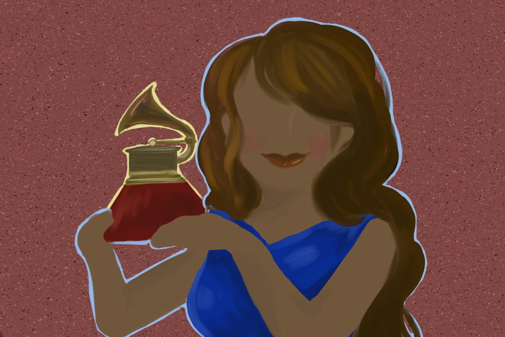 grammy award nominations for 2020 illustration by Ashawna Linyard for Caleb Dukes' article