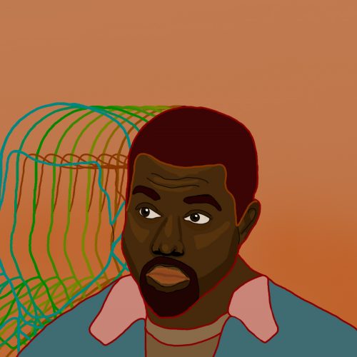 the latest album by kanye is just like its artist, manic