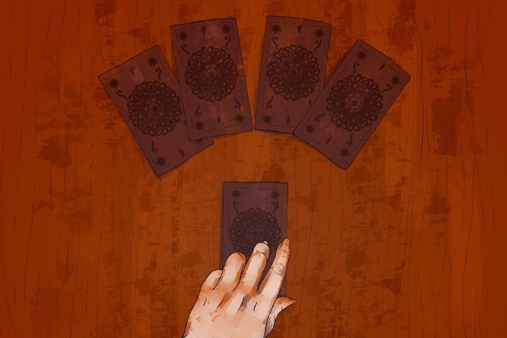 tarot card illustration by Amanda Morgan