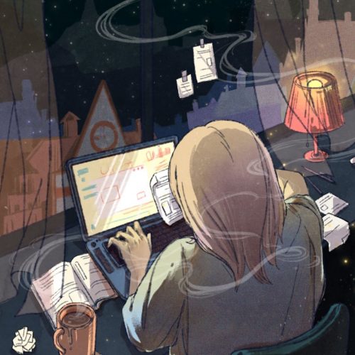 Illustration by Alice Hana of a scene from SyFy's "The Magician"