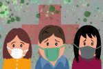 Illustration of people wearing masks to avoid coronavirus