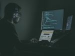 Game developer working at computers
