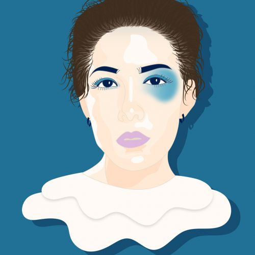 Illustration by Natasha McDonald of Halsey