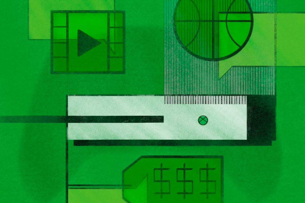 Illustration Xbox One by Francesca Mahaney