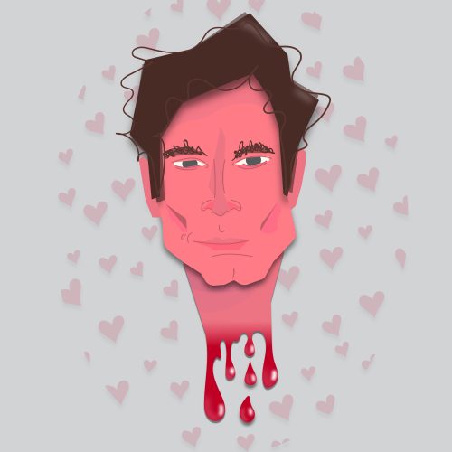 Illustration by Natasha McDonald of Joe Goldberg from the Lifetime/Netflix series You