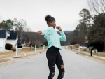 Jalaiah Harmon dancing to the original renegade.