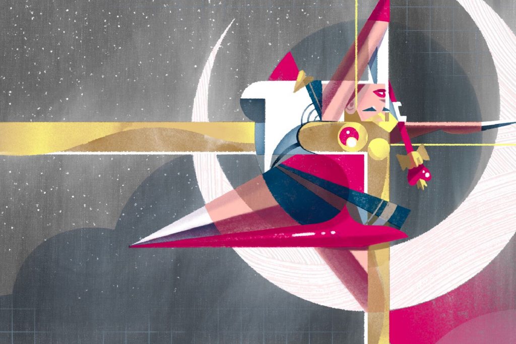 Abstract image of Sailor Moon