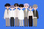 Illustration by Yao Jian of K-pop group BTS