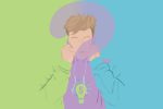 Hand drawn picture of Jake Paul with a question mark in the middle of him.