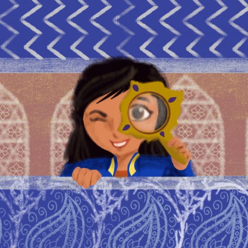 Illustration by Elizabeth Wong of Mira from Mira, Royal Detective