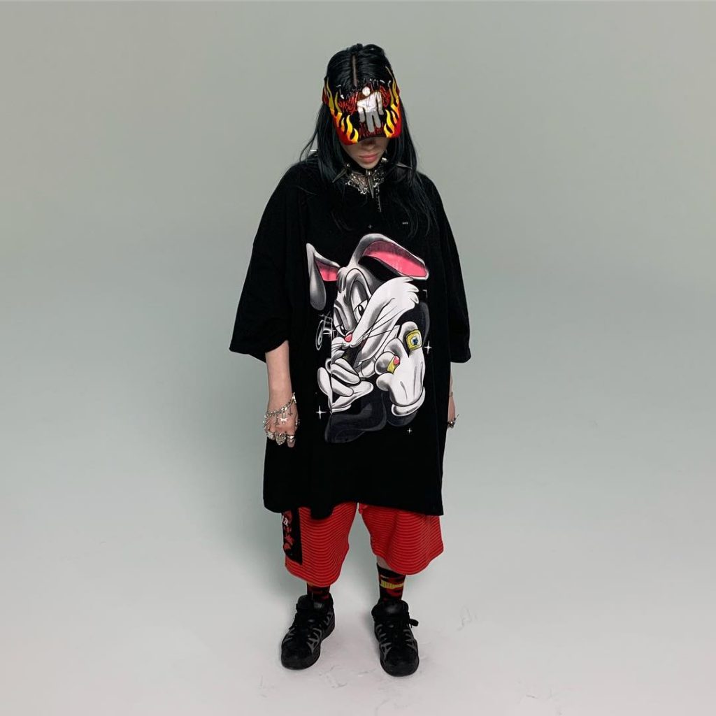 Billie Eilish in an article about androgynous fashion