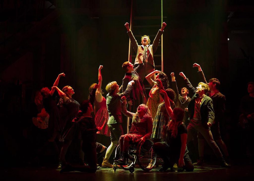 A scene from Spring Awakening, one of several musicals with an important message