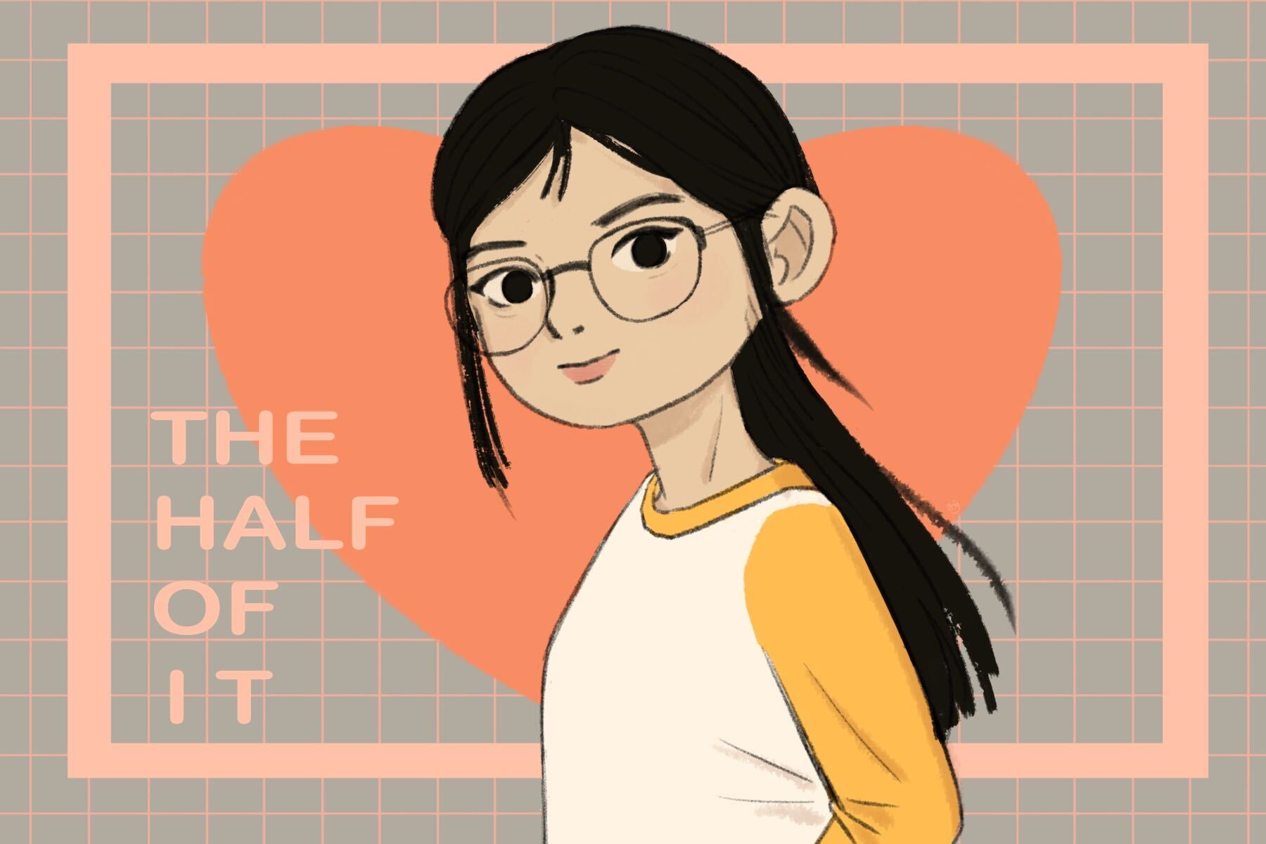 Illustration by Yao Jian of Ellie Chu from the Half of It