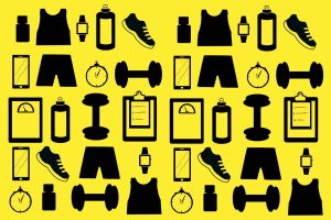 icons of things you might find in a gym