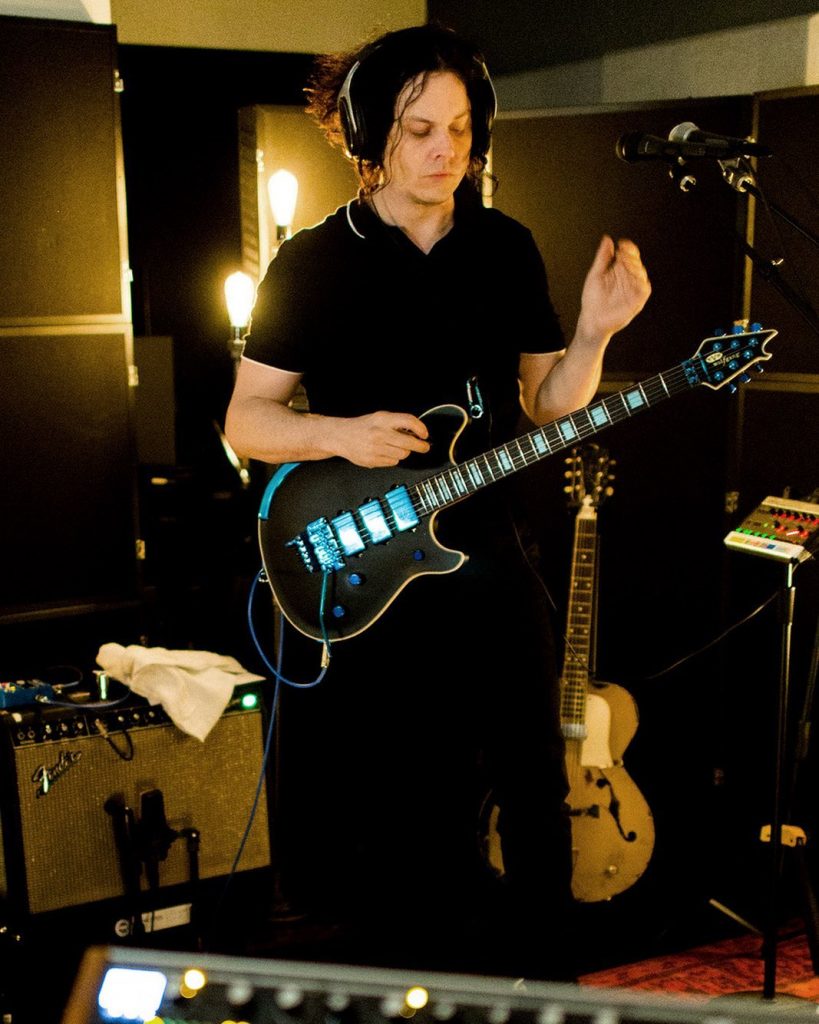 Jack White in studio