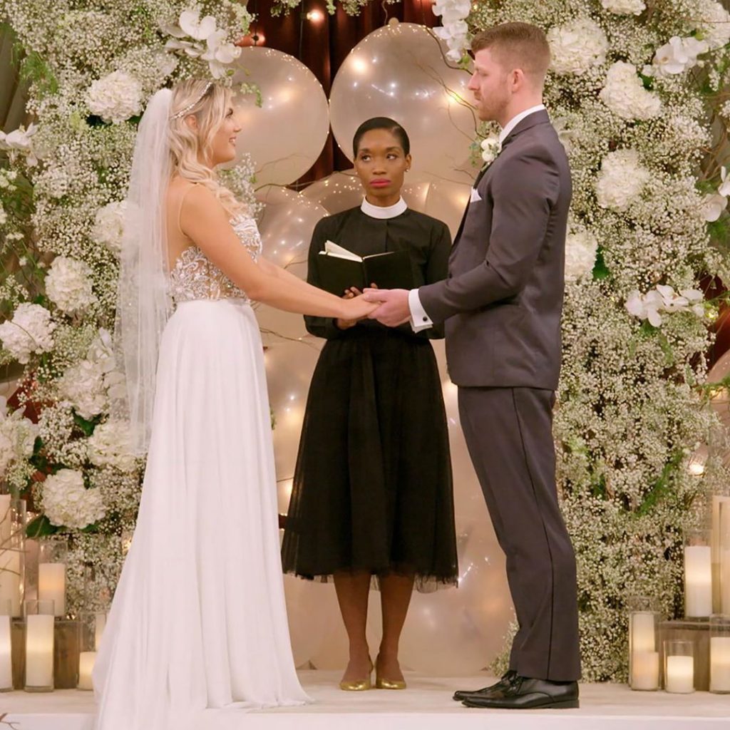 Screenshot from 'Love Is Blind,' one of Netflix's new dating shows.