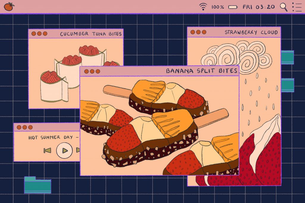 Illustration of tiny foods