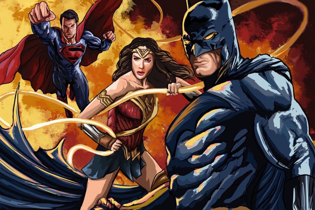 Batman, Wonder Woman and Superman