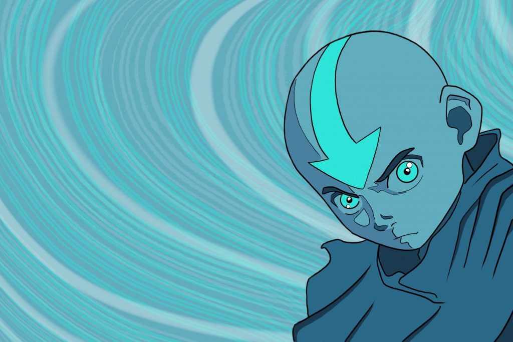 Illustration of Aang from Avatar