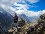 Image of man traveling alone