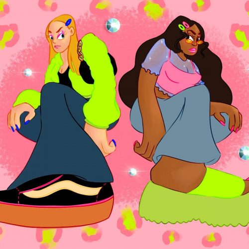 Illustration by Daisy Daniel's of 2000s aesthetics