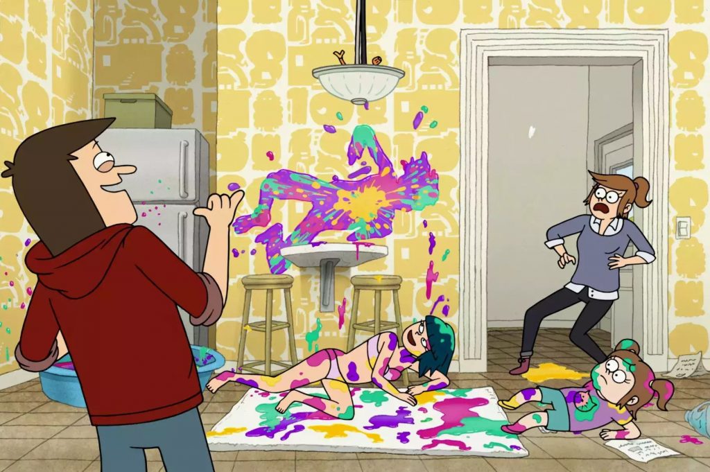 Screen Capture of an episode of Close Enough