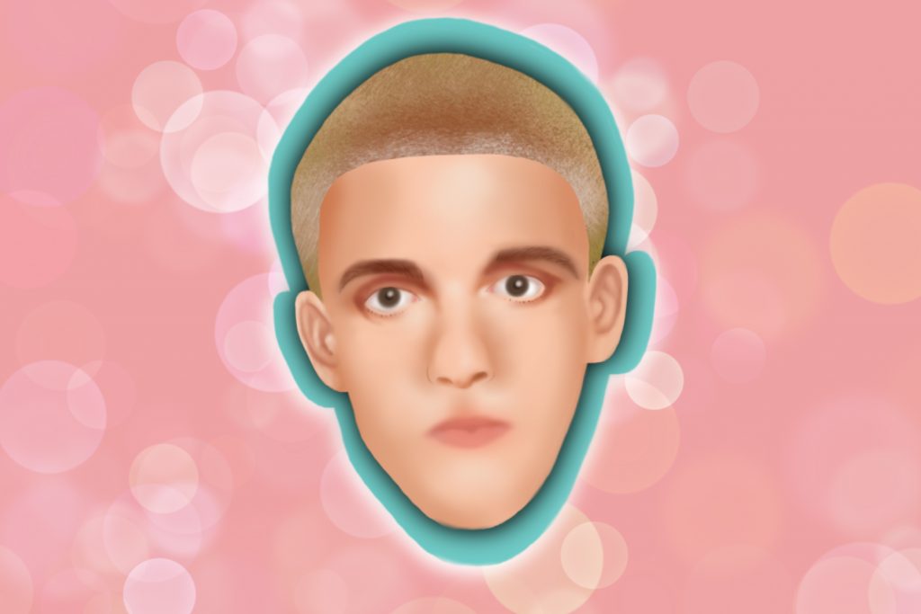 Illustration by Sezi Kaya of Lauv, creator of "Without You"
