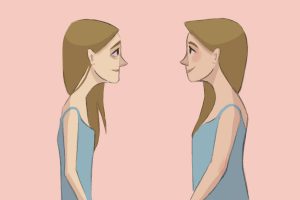 illustration by veronica chen of an individual struggling with an eating disorder, as depicted in A Hunger Artist