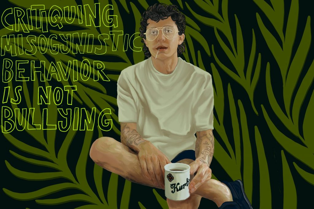 Artistic depiction of Youtube commentator Kurtis Conner