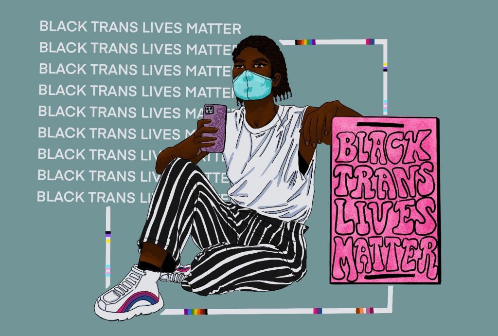 Illustration by Baz Pugmire of Pride 2020 art