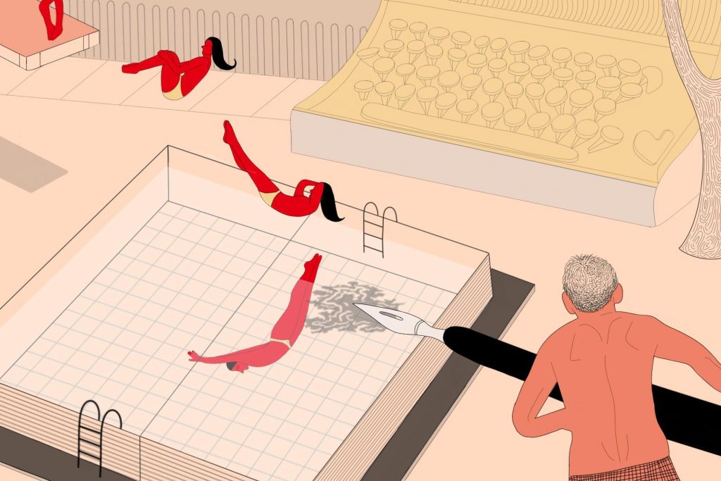 Illustration by Sid Estelle in article about journaling