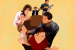 Illustration by Shelly Freund of Malcolm in the Middle cast members