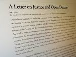 Harper's Magazine letter on cancel culture