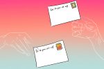 A letter to the past, and a letter to the future, both addressed to "you"