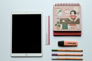 the set-up of productivity vloggers