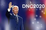 Illustration by Ash Ramirez of Biden at the DNC
